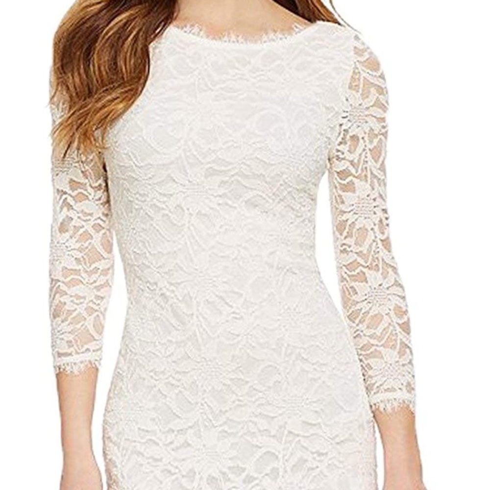 White Lace Dress - Perfect for rehearsal or bridal shower